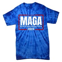 Funny Maga 2024 Maga Maybe Afford Groceries Again Tie-Dye T-Shirt