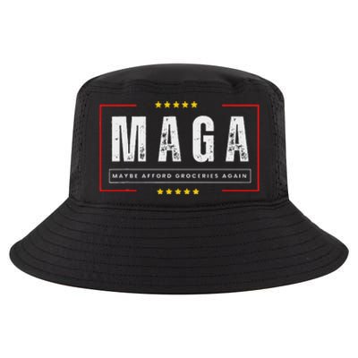 Funny Maga 2024 Maga Maybe Afford Groceries Again Cool Comfort Performance Bucket Hat