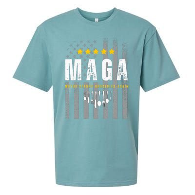 Funny Maga 2024 Maga Maybe Afford Groceries Again Sueded Cloud Jersey T-Shirt