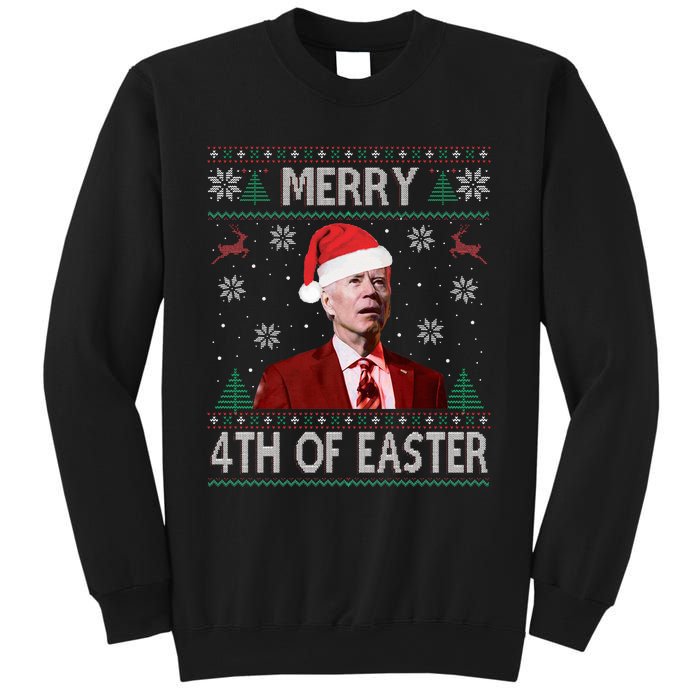 Funny Merry 4th Of Easter Joe Biden Xmas Ugly Swater Sweatshirt