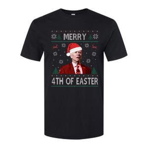 Funny Merry 4th Of Easter Joe Biden Xmas Ugly Swater Softstyle CVC T-Shirt