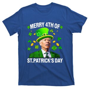 Funny Merry 4th Of St PatrickS Day Joe Biden Leprechaun Hat Gift T-Shirt