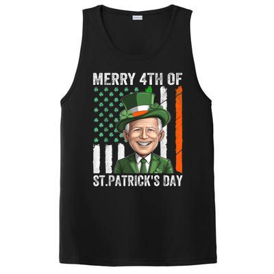 Funny Merry 4th Of St PatrickS Day Joe Biden Leprechaun Hat Gift PosiCharge Competitor Tank