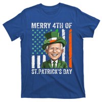 Funny Merry 4th Of St PatrickS Day Joe Biden Leprechaun Hat Gift T-Shirt