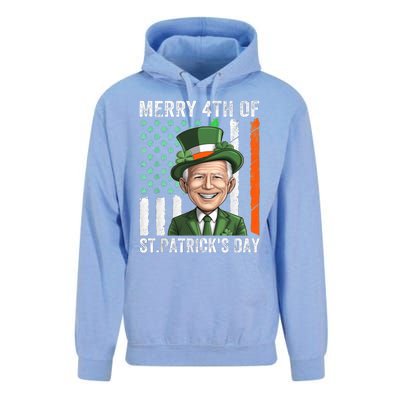 Funny Merry 4th Of St PatrickS Day Joe Biden Leprechaun Hat Gift Unisex Surf Hoodie