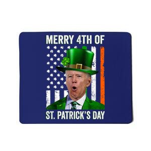 Funny Merry 4th Of St Patrick's Day Joe Biden Leprechaun Hat Mousepad