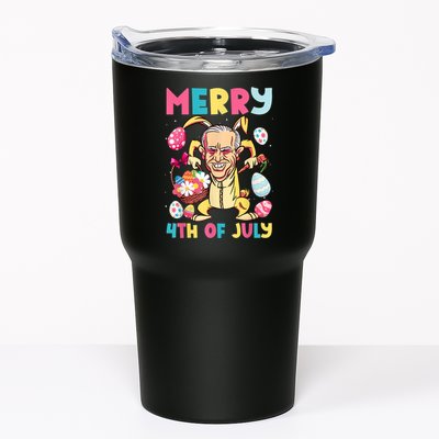 Funny Merry 4th Of July Bunny Confused Joe Biden Easter Day Tumbler