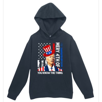 Funny Merry 4th Of You Know..The Thing 4th Of July USA Flag Urban Pullover Hoodie