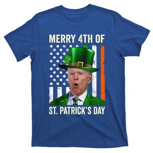 Funny Merry 4th Of St PatrickS Day Joe Biden Leprechaun Hat Gift T-Shirt