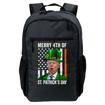 Funny Merry 4th Of St PatrickS Day Joe Biden Leprechaun Hat Gift Daily Commute Backpack