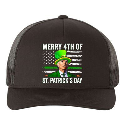 Funny Merry 4th Of St Patrick's Day Joe Biden Leprechaun Hat Yupoong Adult 5-Panel Trucker Hat