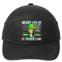 Funny Merry 4th Of St Patrick's Day Joe Biden Leprechaun Hat 7-Panel Snapback Hat