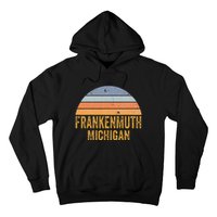 Frankenmuth Michigan 70s 80s Vintage Distressed Retro Hoodie