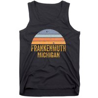 Frankenmuth Michigan 70s 80s Vintage Distressed Retro Tank Top