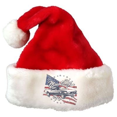 F.O.R.D Mustang 70 American Flag Premium Christmas Santa Hat