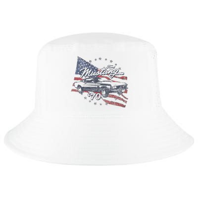 F.O.R.D Mustang 70 American Flag Cool Comfort Performance Bucket Hat