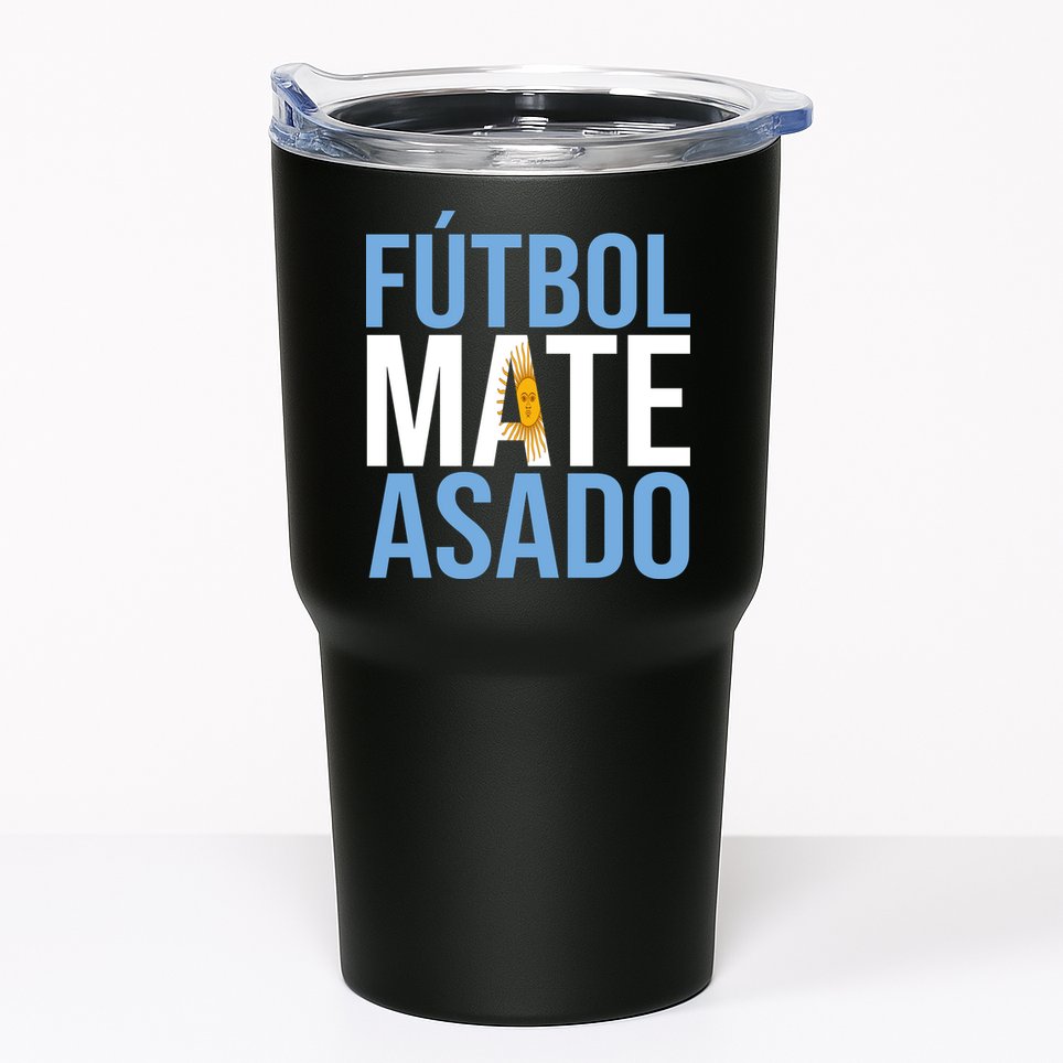 Futbol Mate Asado Argentina Pride Tumbler