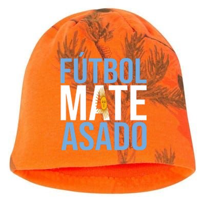 Futbol Mate Asado Argentina Pride Kati - Camo Knit Beanie