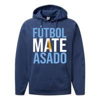 Futbol Mate Asado Argentina Pride Performance Fleece Hoodie