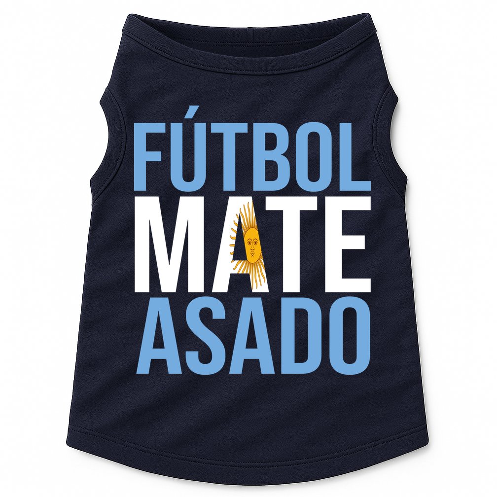 Futbol Mate Asado Argentina Pride Doggie Tank