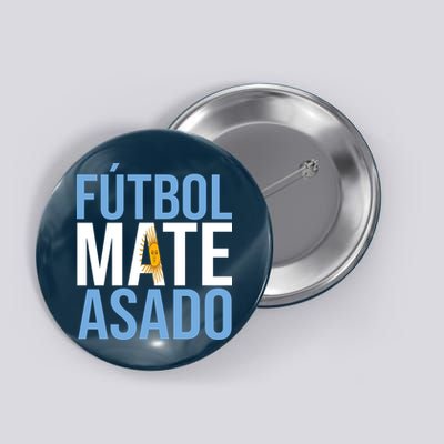 Futbol Mate Asado Argentina Pride Button