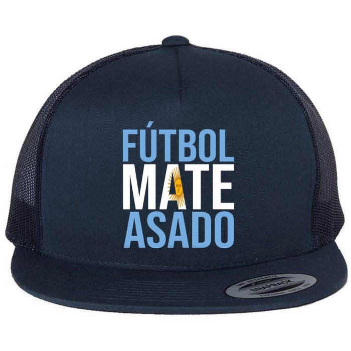 Futbol Mate Asado Argentina Pride Flatbill Hat