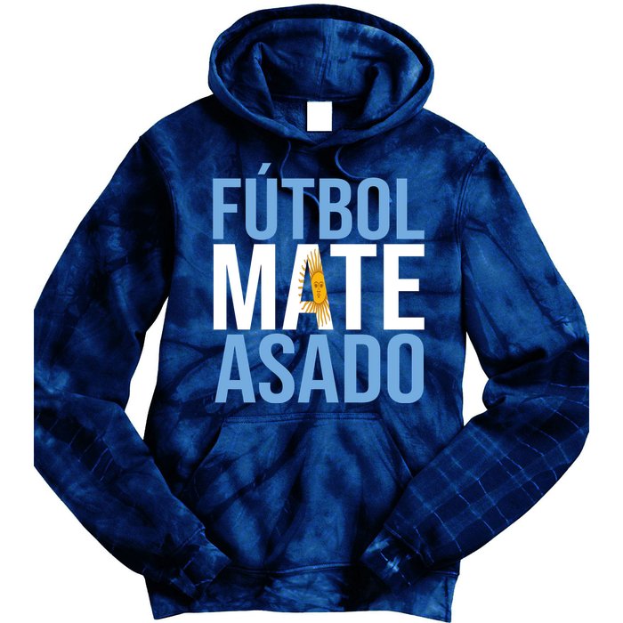 Futbol Mate Asado Argentina Pride Tie Dye Hoodie