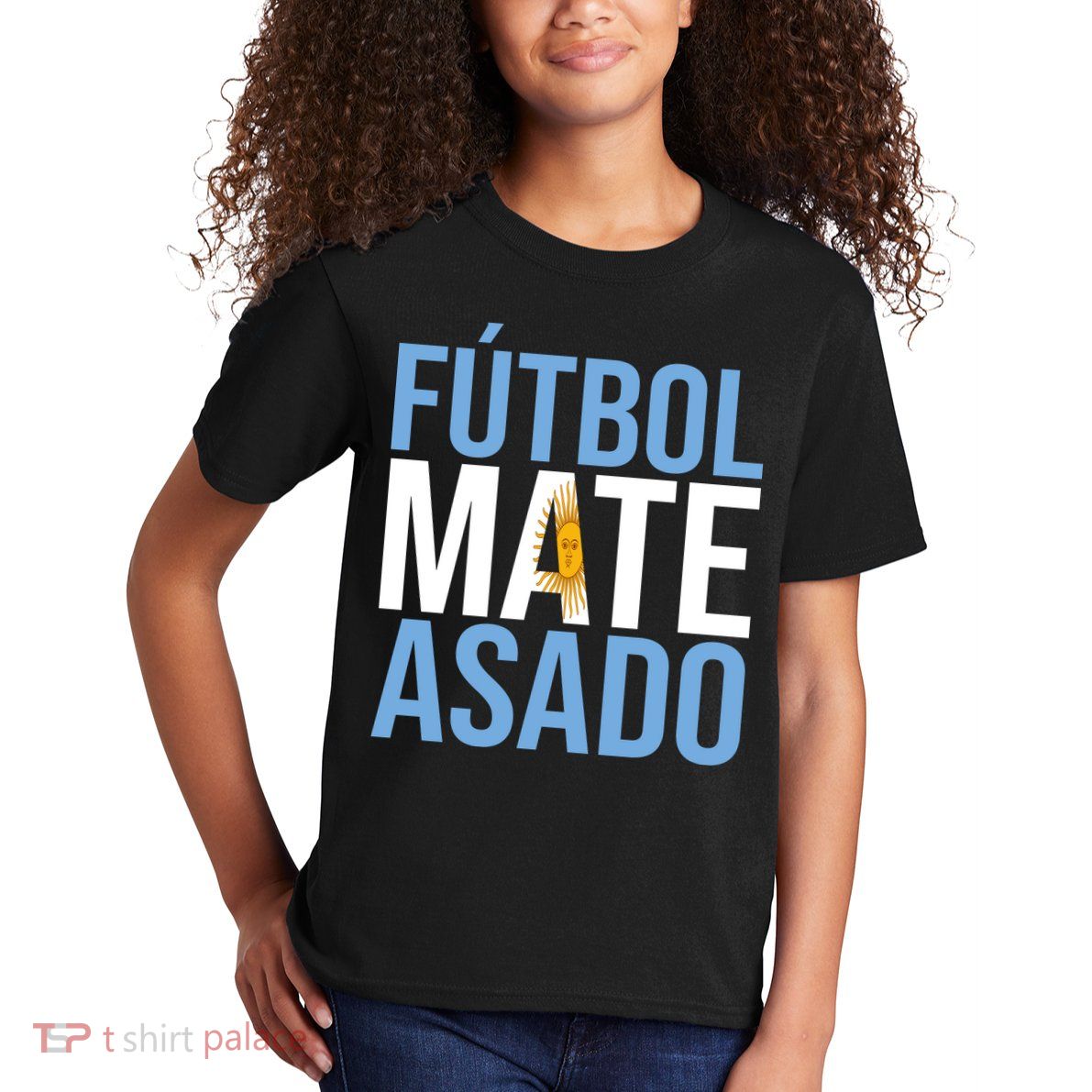 Futbol Mate Asado Argentina Pride Kids T-Shirt