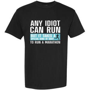 Funny Marathon Art For Women Marathoner Running Finisher Garment-Dyed Heavyweight T-Shirt