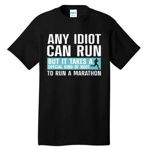 Funny Marathon Art For Women Marathoner Running Finisher Tall T-Shirt