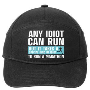 Funny Marathon Art For Women Marathoner Running Finisher 7-Panel Snapback Hat