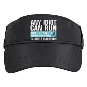 Funny Marathon Art For Women Marathoner Running Finisher Adult Drive Performance Visor