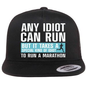 Funny Marathon Art For Women Marathoner Running Finisher Flat Bill Trucker Hat