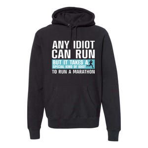 Funny Marathon Art For Women Marathoner Running Finisher Premium Hoodie