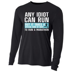 Funny Marathon Art For Women Marathoner Running Finisher Cooling Performance Long Sleeve Crew