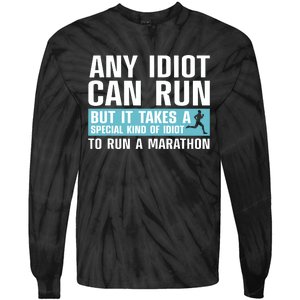 Funny Marathon Art For Women Marathoner Running Finisher Tie-Dye Long Sleeve Shirt