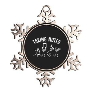 Funny Music Art For Women Musical Note Gag Music Lover Metallic Star Ornament