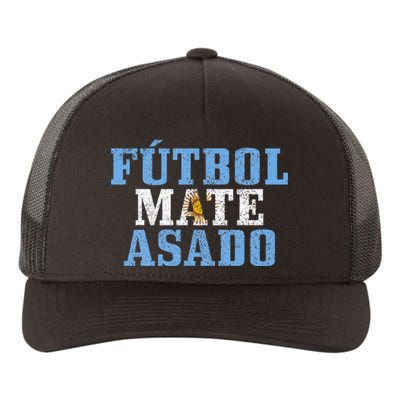 Futbol Mate Asado Argentina Argentinian Flag Pride Yupoong Adult 5-Panel Trucker Hat