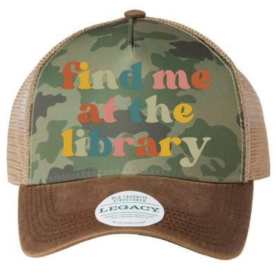 Find Me At The Library Shirt Book Lover School Librarian Groovy Legacy Tie Dye Trucker Hat