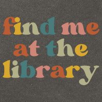 Find Me At The Library Shirt Book Lover School Librarian Groovy Cotton Canvas Backpack