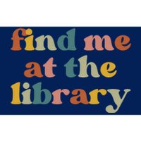 Find Me At The Library Shirt Book Lover School Librarian Groovy Bumper Sticker