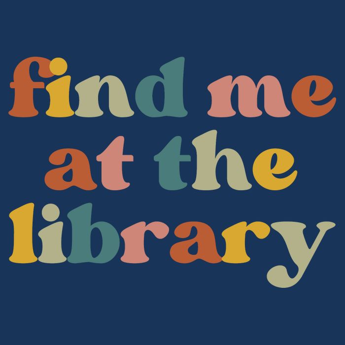 Find Me At The Library Shirt Book Lover School Librarian Groovy 16 in Basic Backpack