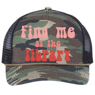 Find Me At The Library Retro Rope Trucker Hat Cap