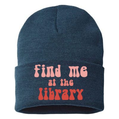 Find Me At The Library Sustainable Knit Beanie