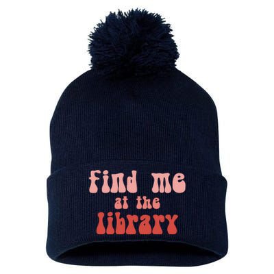 Find Me At The Library Pom Pom 12in Knit Beanie