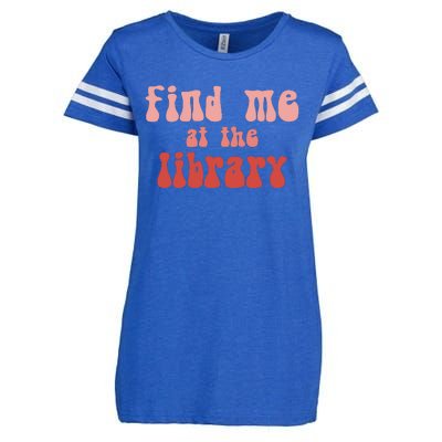 Find Me At The Library Enza Ladies Jersey Football T-Shirt