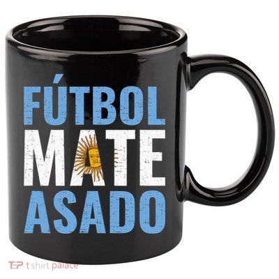 Futbol Mate Asado, Argentina 11oz C Handle Ceramic Mug