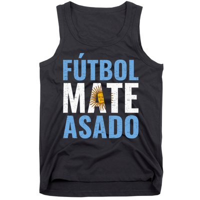 Futbol Mate Asado, Argentina Tank Top