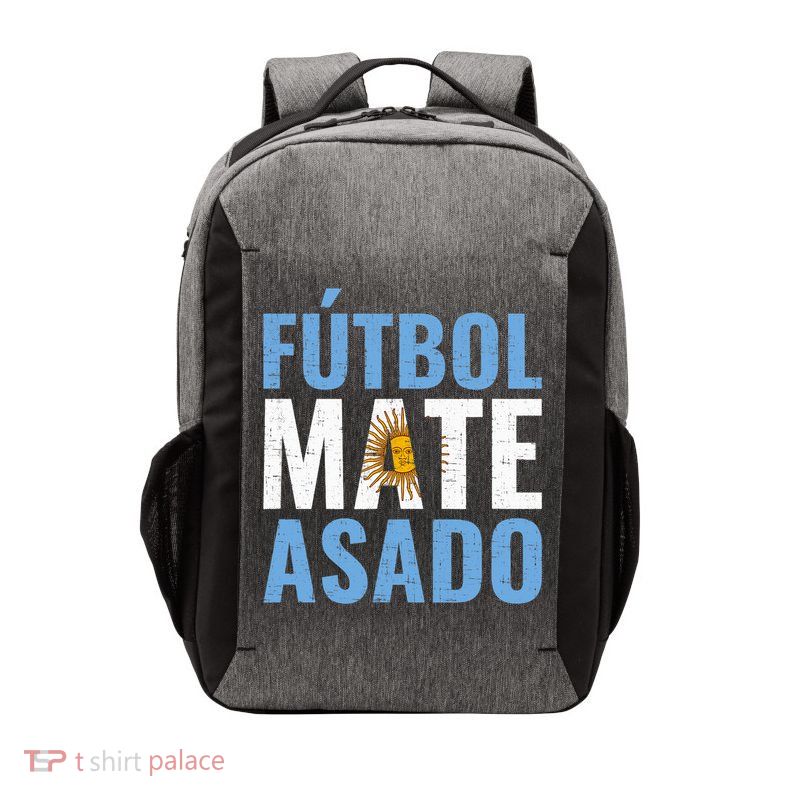 Futbol Mate Asado, Argentina Vector Backpack
