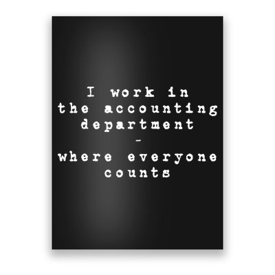 Funny Meme Accounting Bookkeeper CPA Certified Accountant Poster